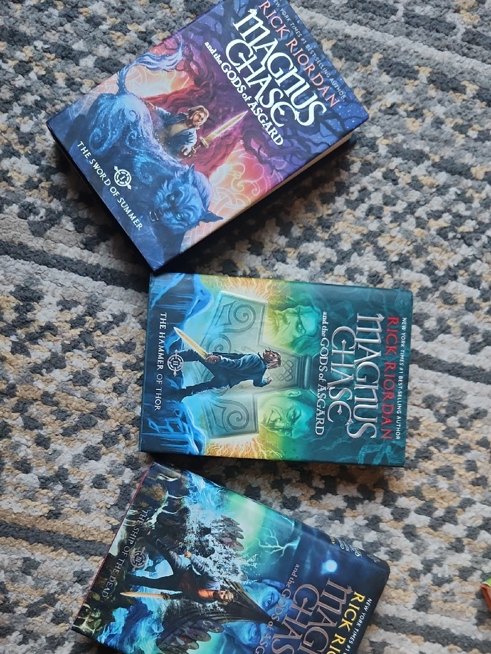 Magnus Chase Book Set - Blue/Green/Purple Covers
